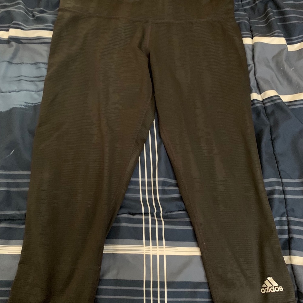 Black Adidas Copped Legging